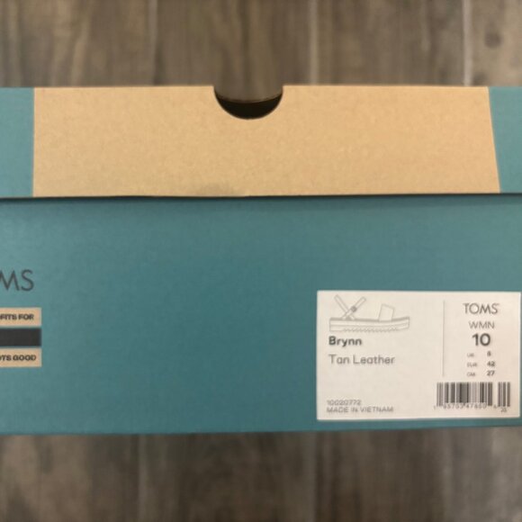 TOMS Brynn Platform Sandal Leather Tan Size 10 - Picture 3 of 4